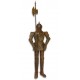 Armura mare antichizata de cavaler medieval cu lance