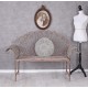 Banca Shabby Chic din fier forjat antik brown