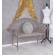 Banca Shabby Chic din fier forjat antik brown