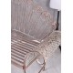 Banca Shabby Chic din fier forjat antik brown