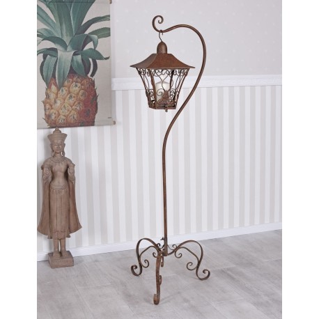 Felinar din fier forjat antik brown