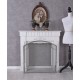 Paravan pentru semineu din fier forjat antik grey