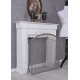 Paravan pentru semineu din fier forjat antik grey