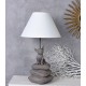 Lampa de masa cu catel pe pernute