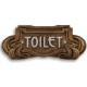 Decoratiune metalica art nouveau pentru toaleta