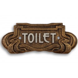 Decoratiune metalica art nouveau pentru toaleta