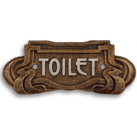 Decoratiune metalica art nouveau pentru toaleta