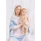 Statueta din ceramica cu Fecioara Maria cu pruncul