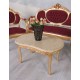Set baroc din lemn auriu cu tapiterie rosie