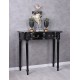 Consola din lemn masiv negru cu doua sertare