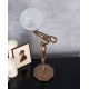 Lampa Art Deco cu o femeie cu o faclie in mana