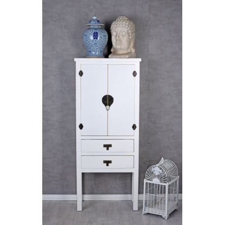 Cabinet exotic din lemn masiv alb