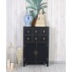 Cabinet exotic din lemn masiv negru