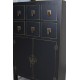 Cabinet exotic din lemn masiv negru