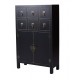 Cabinet exotic din lemn masiv negru