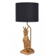 Lampa de masa  cu un leopard cu coronita