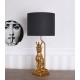 Lampa de masa  cu un leopard cu coronita