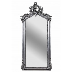 Oglinda Judgenstil din cristal cu o rama argintie
