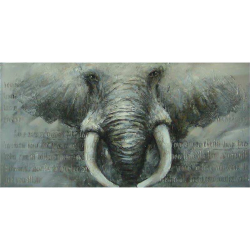Elefant-pictura in ulei