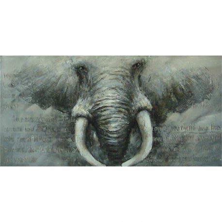 Elefant-pictura in ulei