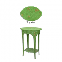 Masa Art Nouveau din fonta verde
