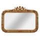 Oglinda din cristal cu o rama aurie cu diverse decoratiuni