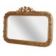 Oglinda din cristal cu o rama aurie cu diverse decoratiuni