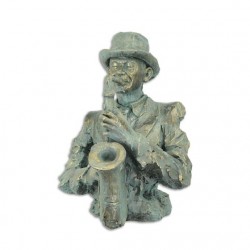 Cantaret la saxofon- statueta din rasini MGO