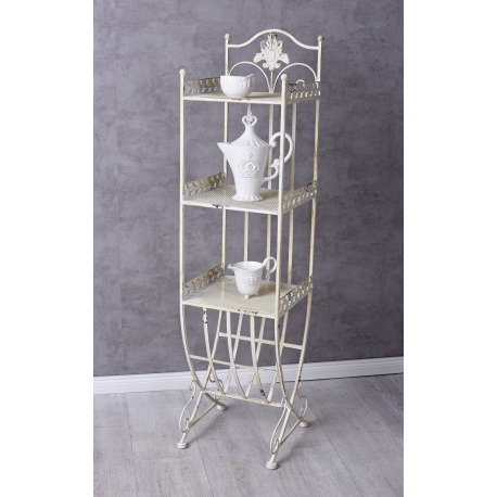 Raft mare din fier forjat antik white