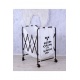 Cos de rufe din metal cu material textil