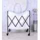 Cos de rufe din metal cu material textil