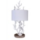 Lampa de masa cu un coral alb