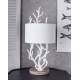 Lampa de masa cu un coral alb