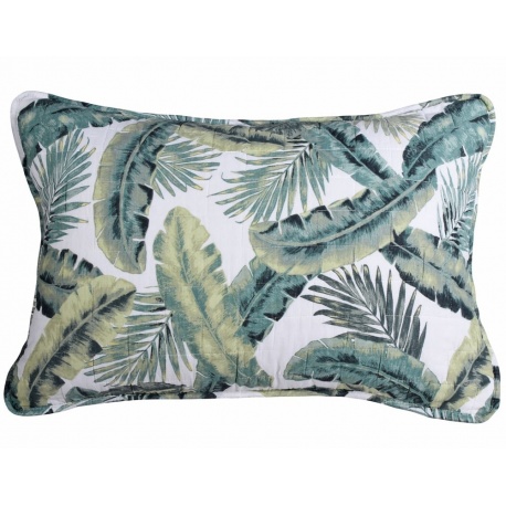 Fata de perna  verde cu alb din bumbac