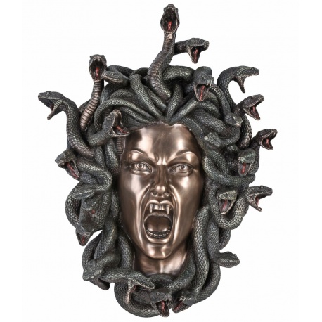 Decoratiune Medusa  de pus pe perete din rasini