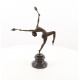 Dansatoare cu focul-statueta Art Deco din bronz pe un soclu din marmura
