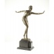 Dansatoare Feniciana-statueta Art Deco din bronz pe un soclu din marmura