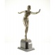 Dansatoare Feniciana-statueta Art Deco din bronz pe un soclu din marmura
