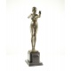 Dansatoare Feniciana-statueta Art Deco din bronz pe un soclu din marmura