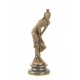 Dansatoare-statueta din bronz pe un soclu din marmura