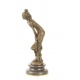 Dansatoare-statueta din bronz pe un soclu din marmura