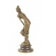 Dansatoare-statueta din bronz pe un soclu din marmura