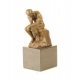 Ganditorul-statueta din bronz pe un soclu din marmura