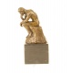 Ganditorul-statueta din bronz pe un soclu din marmura