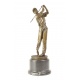 Jucator de golf-statueta din bronz pe un soclu din marmura