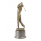 Jucator de golf-statueta din bronz pe un soclu din marmura
