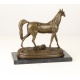Cal arab-statueta din bronz pe un soclu din marmura