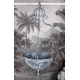 Suport pentru flori din metal antik grey