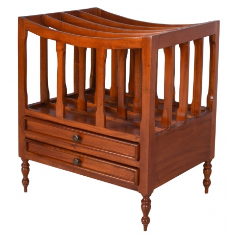 Suport de ziare si reviste din lemn masiv mahon