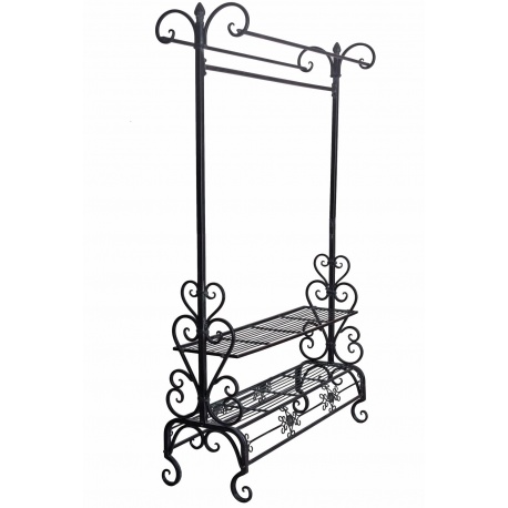 Cuier mare din fier forjat antik black